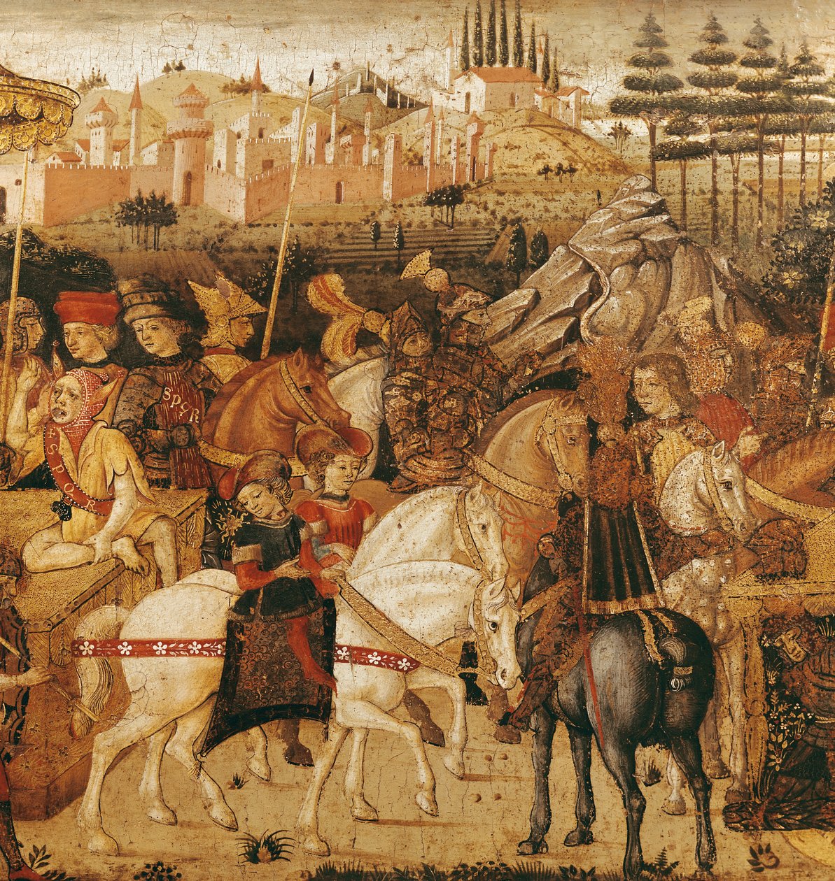 El triunfo de Julio César (100-44 a.C.) de Paolo Uccello