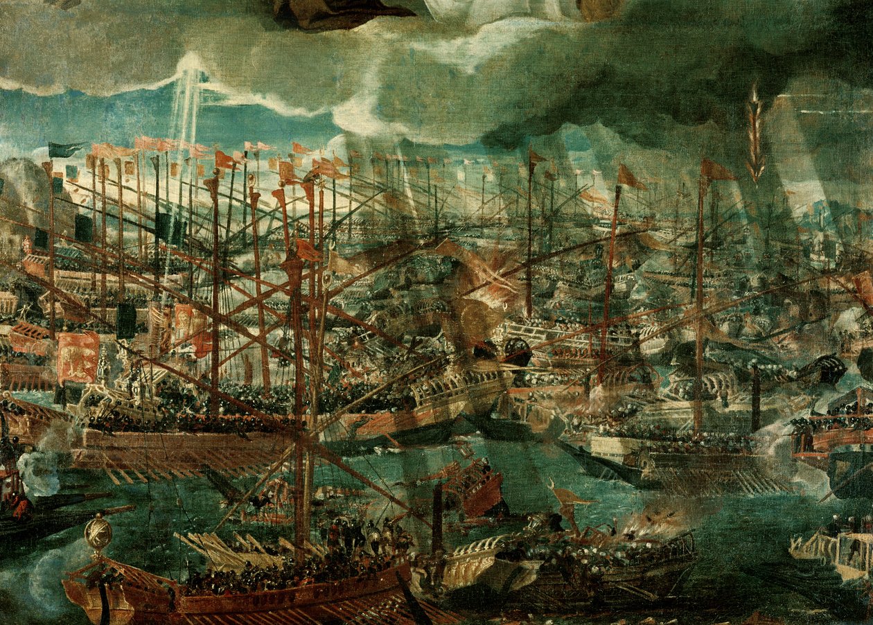 Alegoría de la Batalla de Lepanto (detalle) de Paolo Veronese
