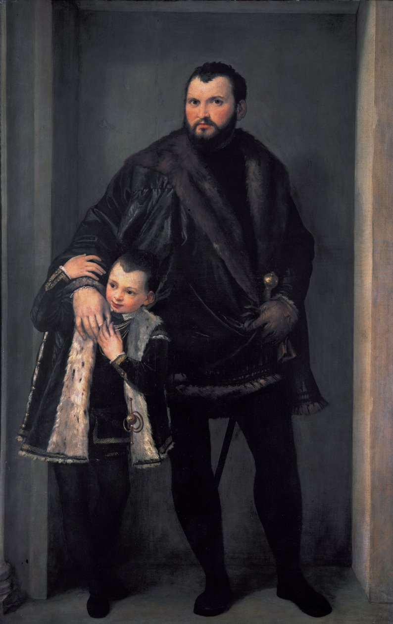 Retrato del Conde Iseppo da Porto con su hijo Adriano de Paolo Veronese