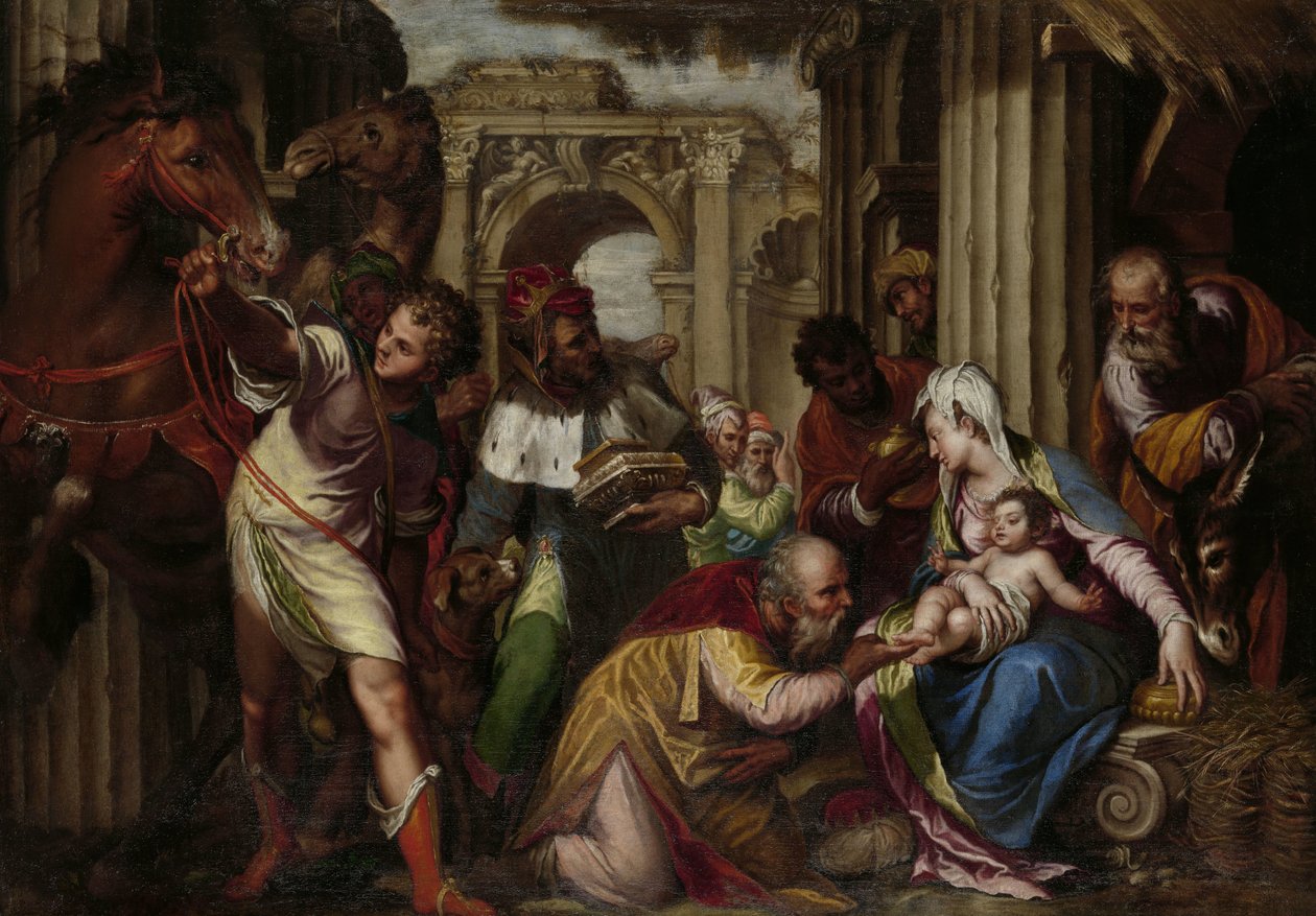 La adoración de los Reyes Magos de Paolo Farinati