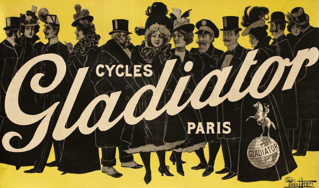 Ciclos Gladiador, c. 1900 de Paolo Henri