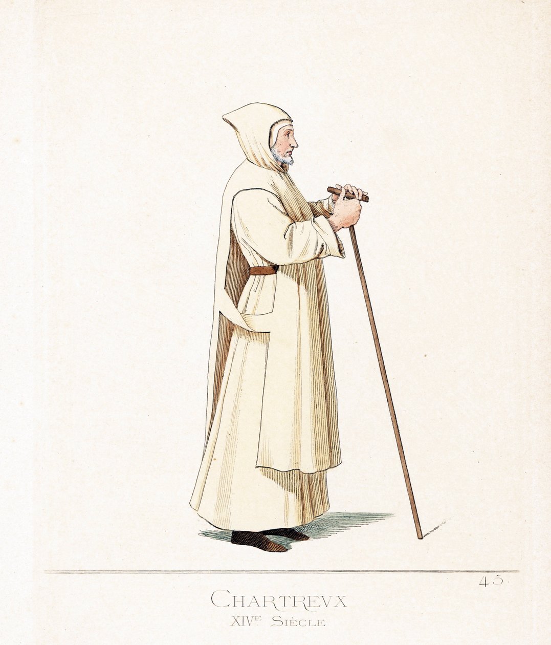Traje de clérigo: un monje cartujo, orden de San Bruno de Paolo Mercuri