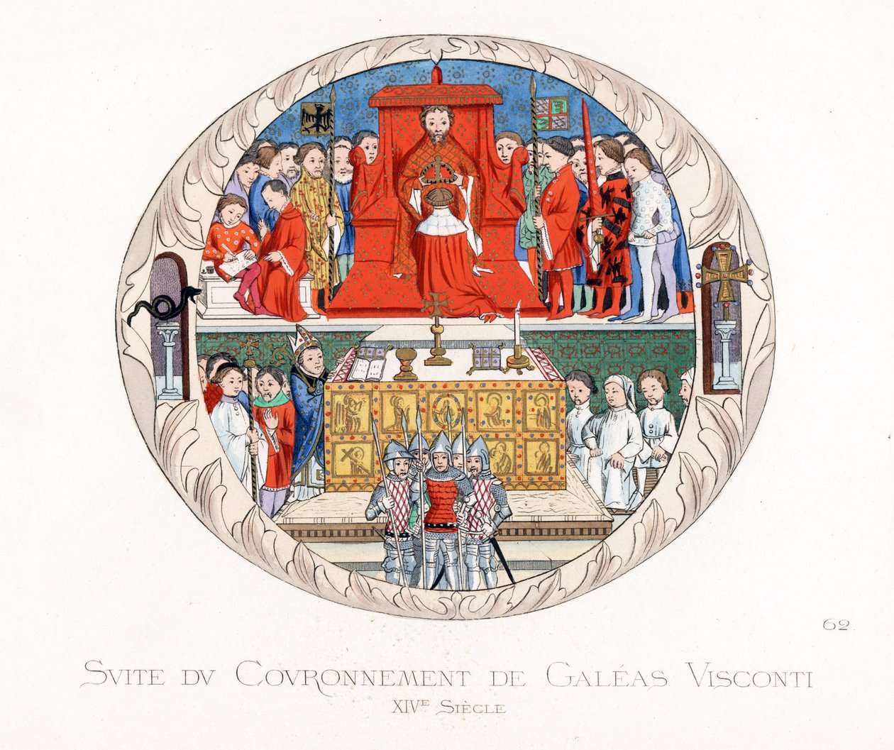 La coronación de Jean Galeas Visconti (Gian Galeazzo Visconti de Paolo Mercuri