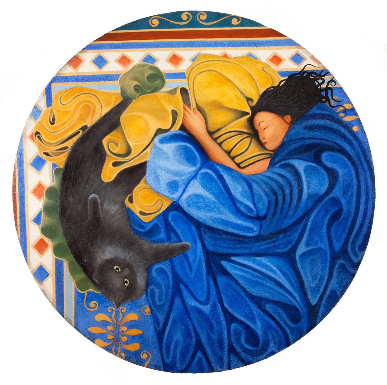 Barbara y Camilla, 2016 (óleo sobre panel de madera) de Paolo Perfranceschi