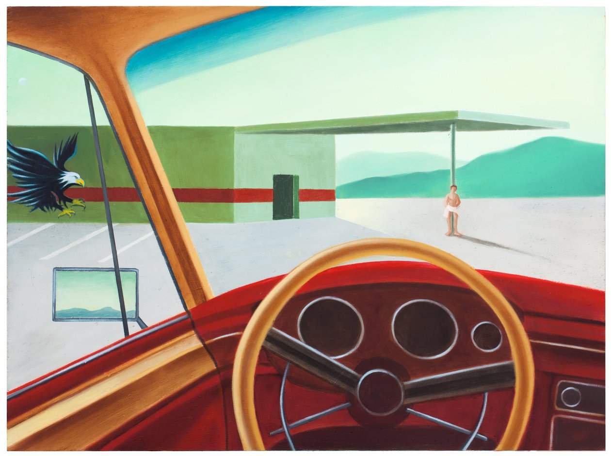 Mythologica n°3: Prometeo, 2025 (óleo sobre panel de madera) de Paolo Perfranceschi