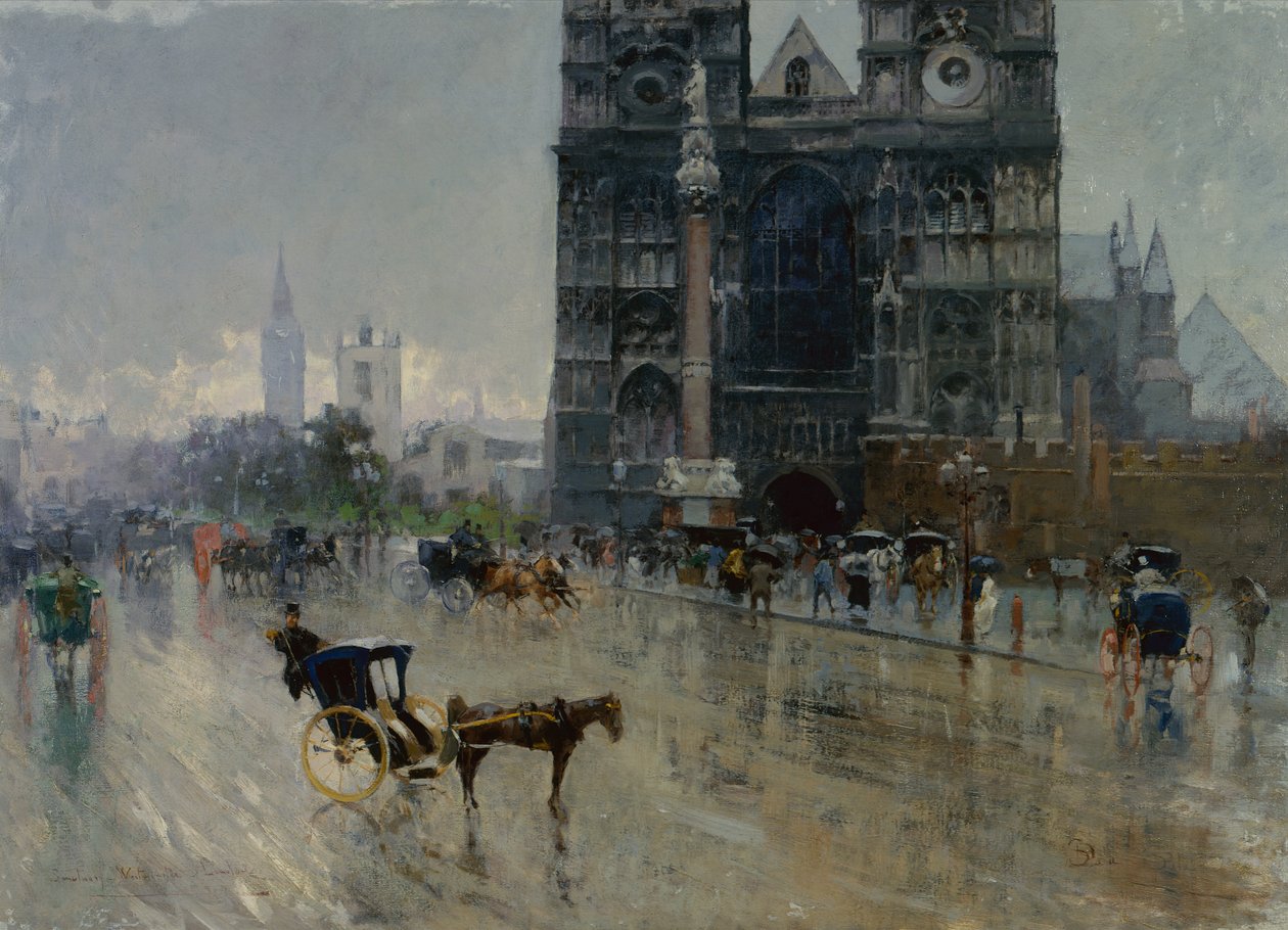Santuario, Westminster (óleo sobre lienzo) de Paolo Sala