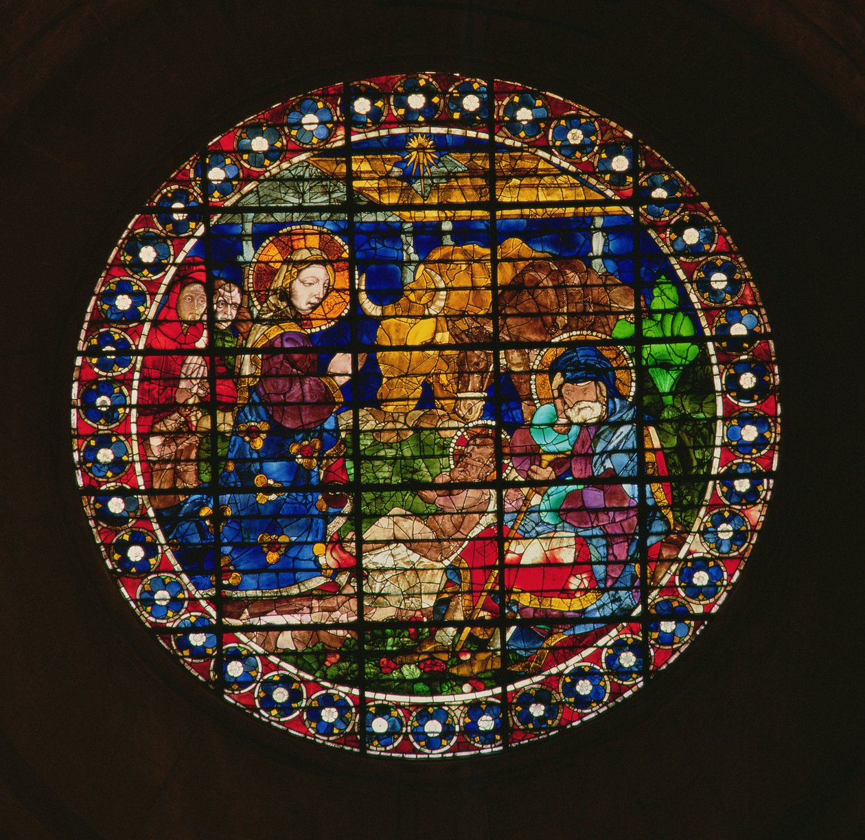 Óculo que representa La Natividad, 1443 de Paolo Uccello