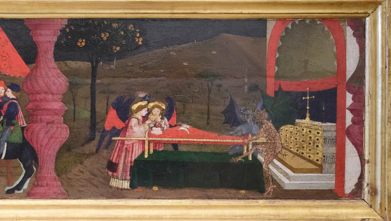 Predela profanación de la hostia, detalle de Paolo Uccello