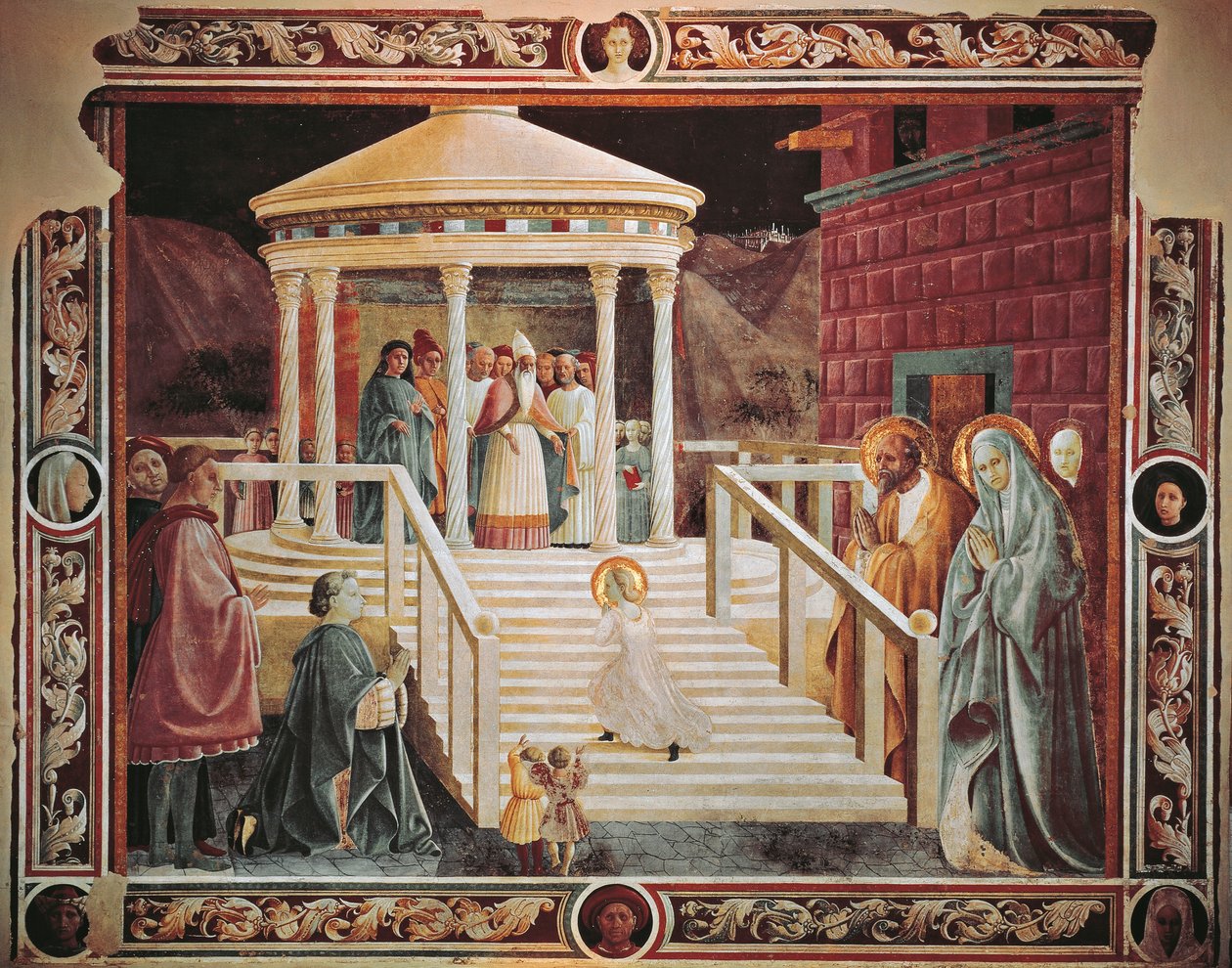 Presentación de María en el templo, de Paolo Uccello (1397-1475), Catedral de Prato de Paolo Uccello