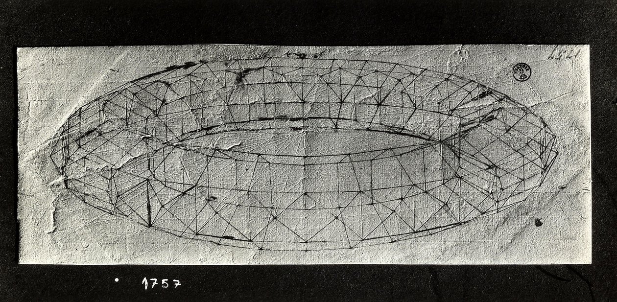 Estudio de un "mazzocchio" (base acolchada enrollada de una capucha) de Paolo Uccello