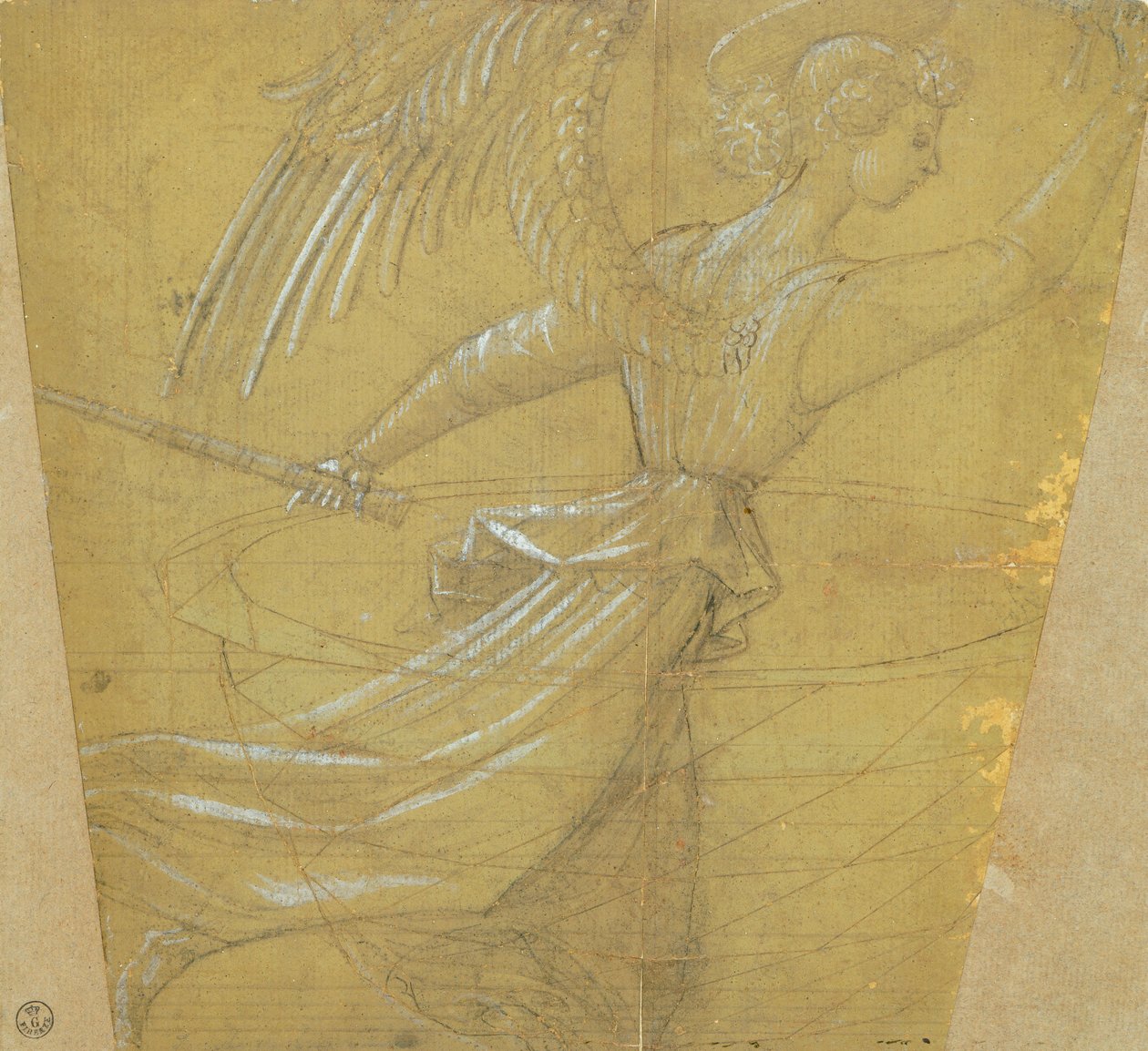 Estudio de cáliz con ángel de Paolo Uccello