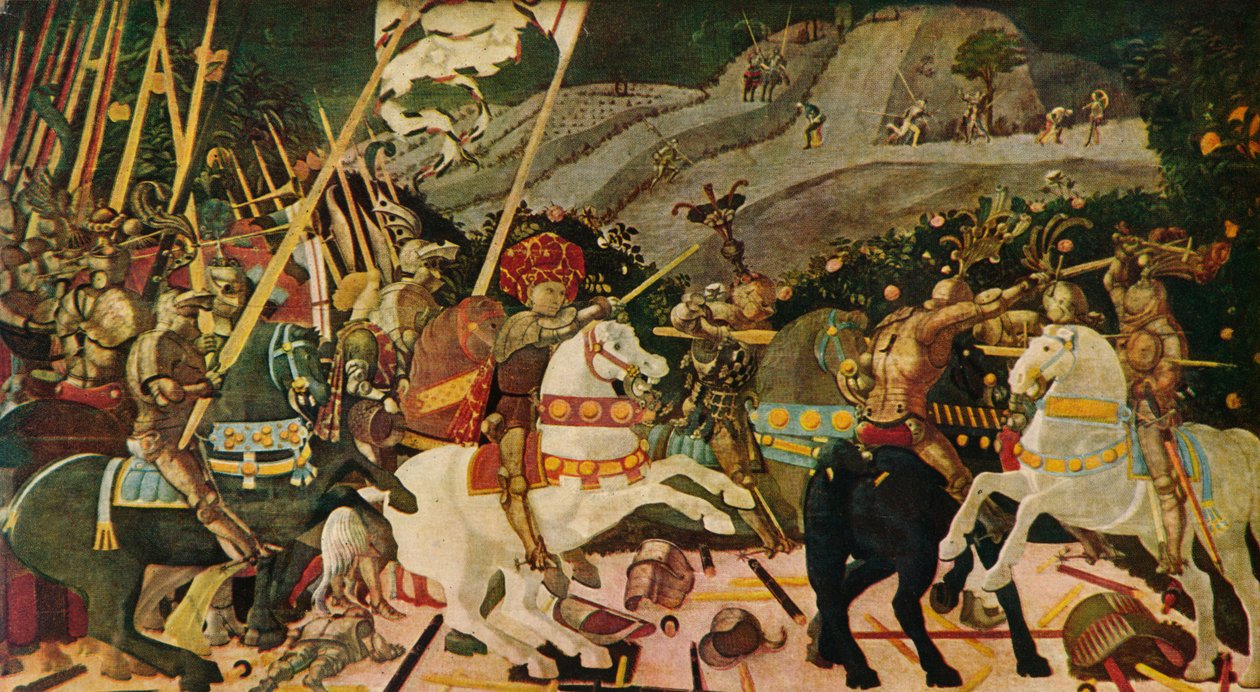 La Batalla de San Romano, c. 1438, 1909 de Paolo Uccello