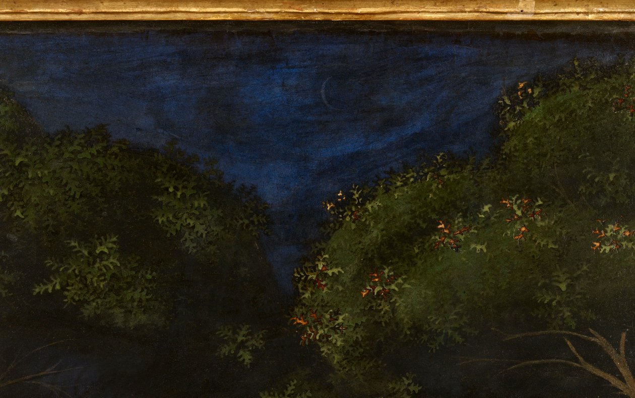 La Caza en el Bosque, c.1465-70 (detalle) de Paolo Uccello