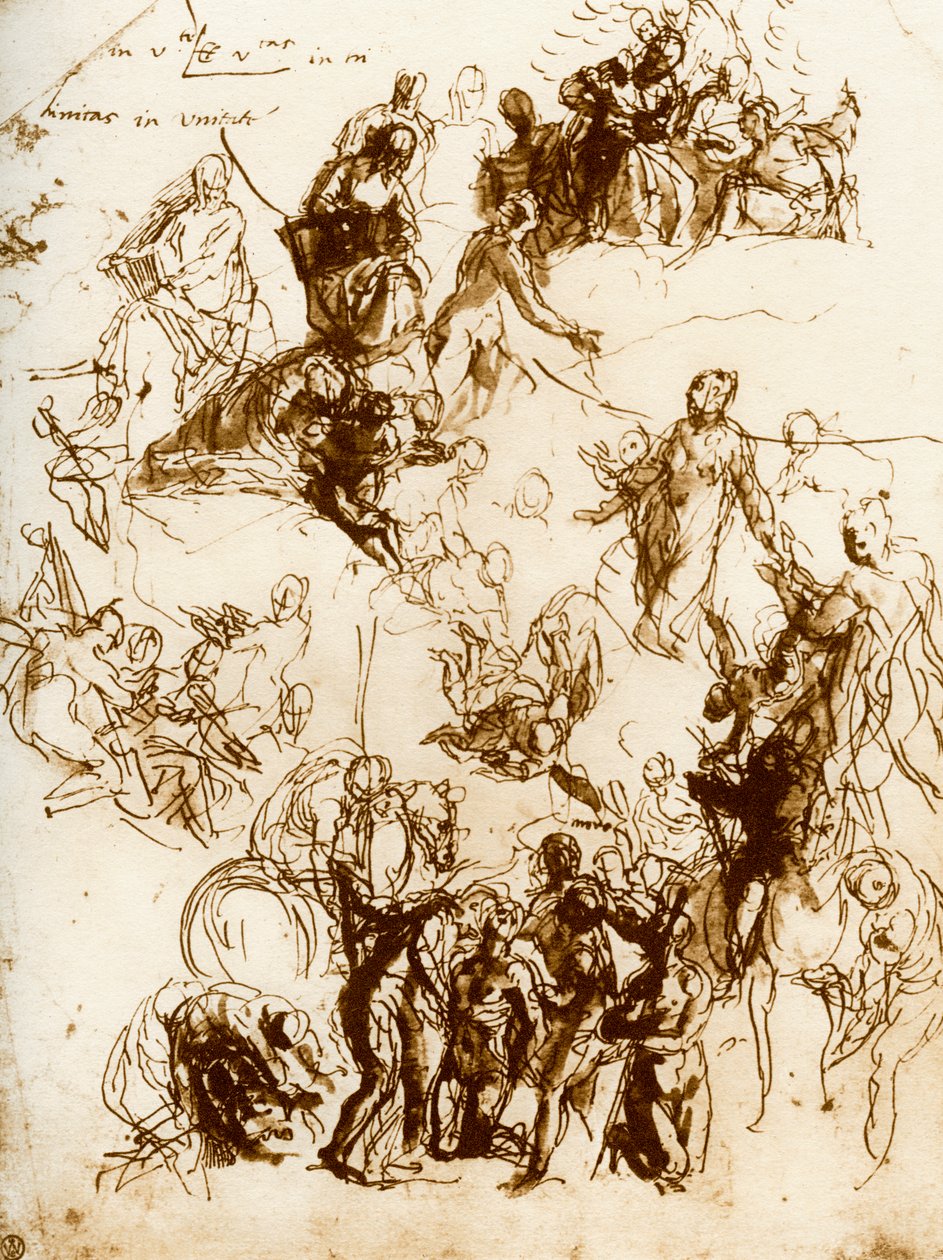 Boceto para el martirio de San Jorge de Paolo Veronese
