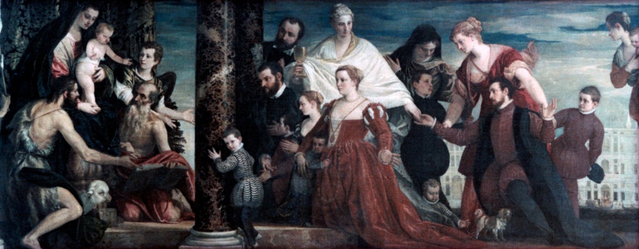 La Madonna y la Familia Cuccina, 1571 de Paolo Veronese