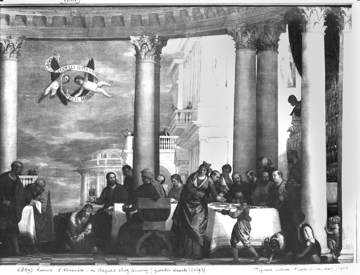 La comida en la casa de Simón el fariseo (detalle) de Paolo Veronese