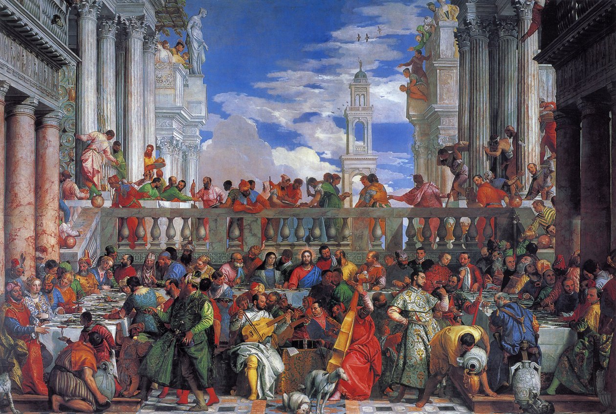 Las bodas de Caná, 1563 de Paolo Veronese