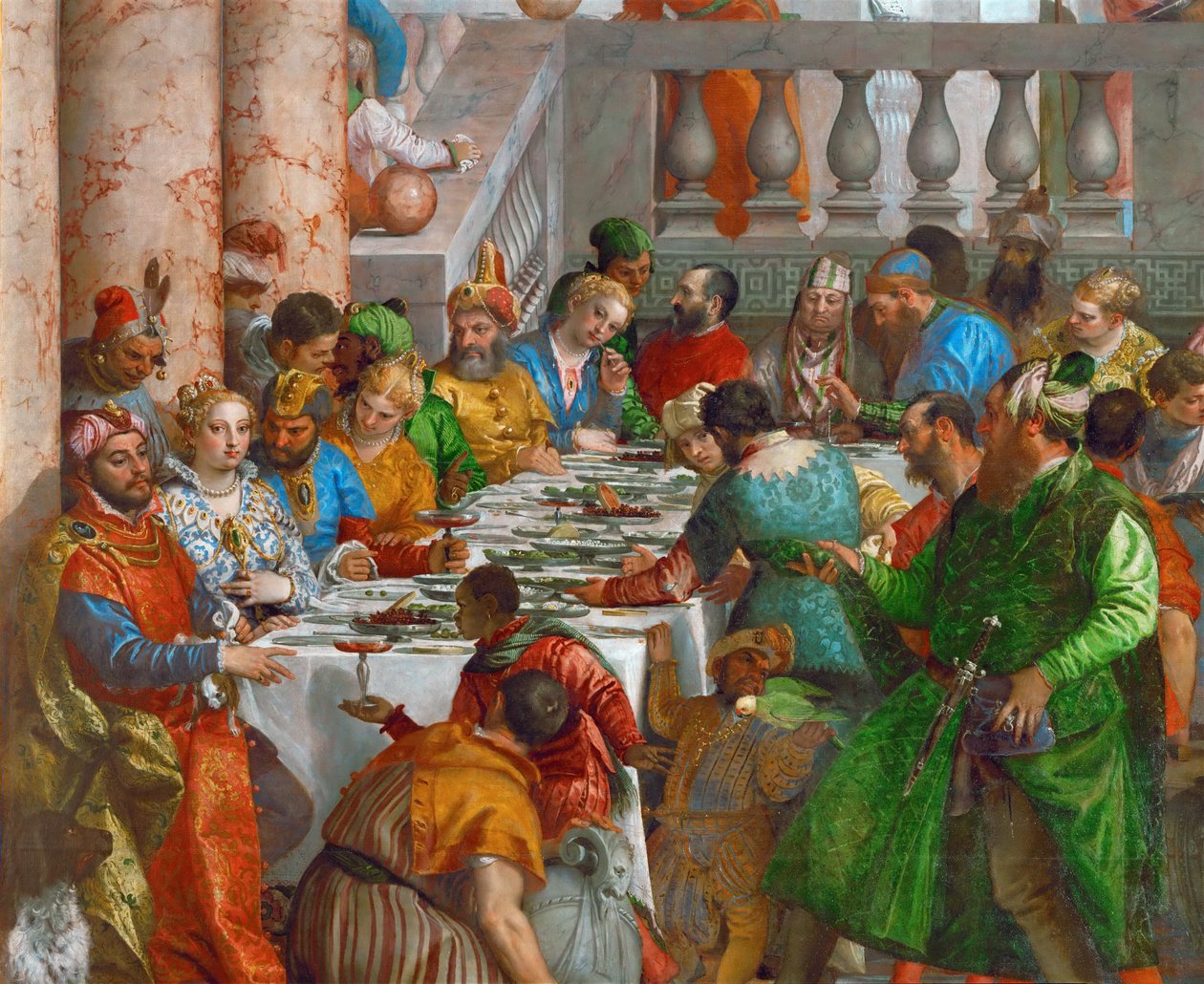 La fiesta de bodas en Caná (detalle) de Paolo Veronese