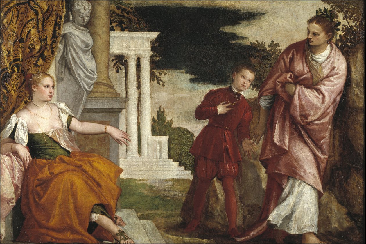 Joven entre la virtud y el vicio de Paolo Veronese
