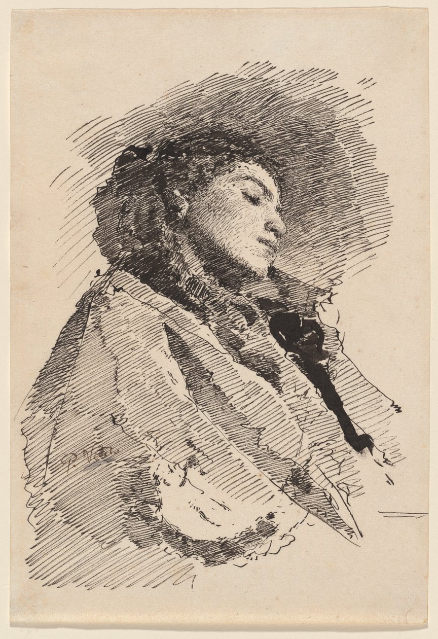Joven mujer dormida de Paolo Vetri