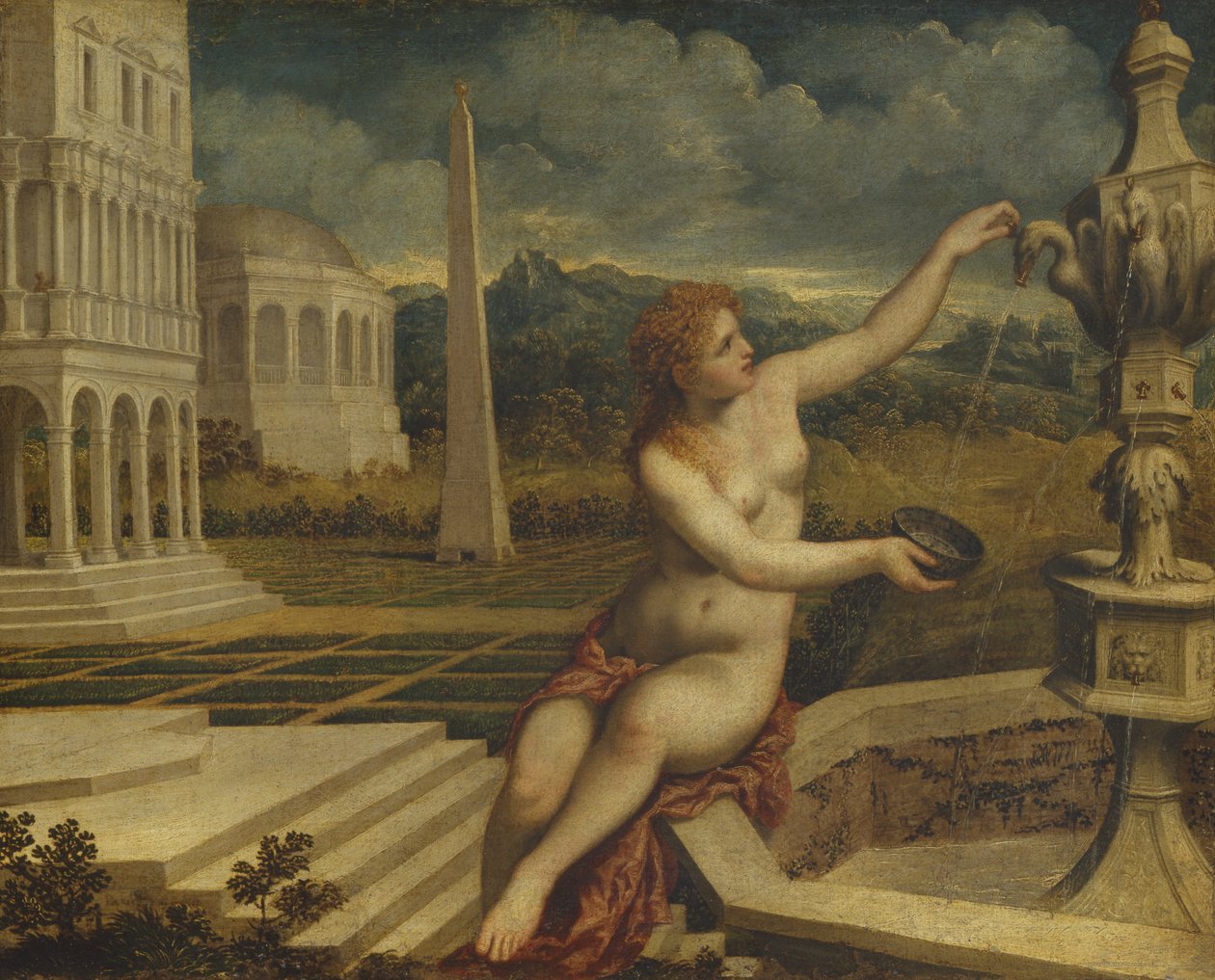Betsabé, 1552 de Paris Bordone