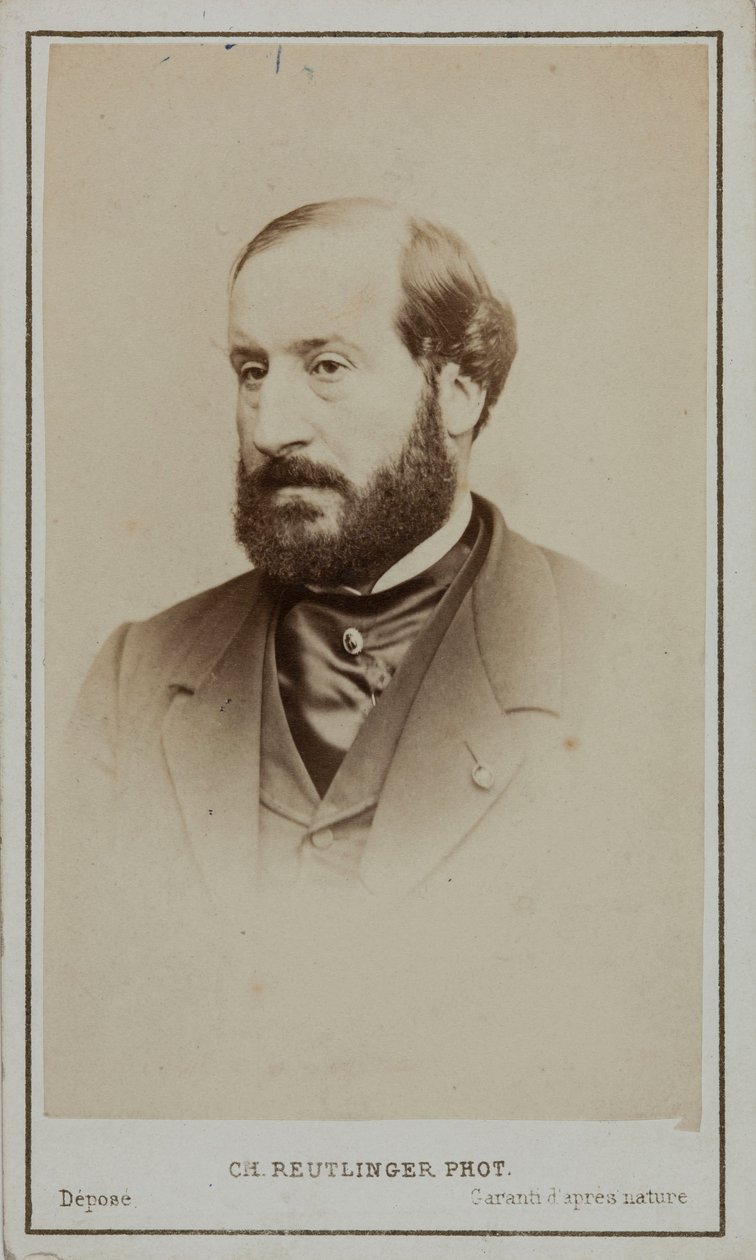 Retrato de Émile Augier 1820-1889 de Paris . Photo studio Reutlinger