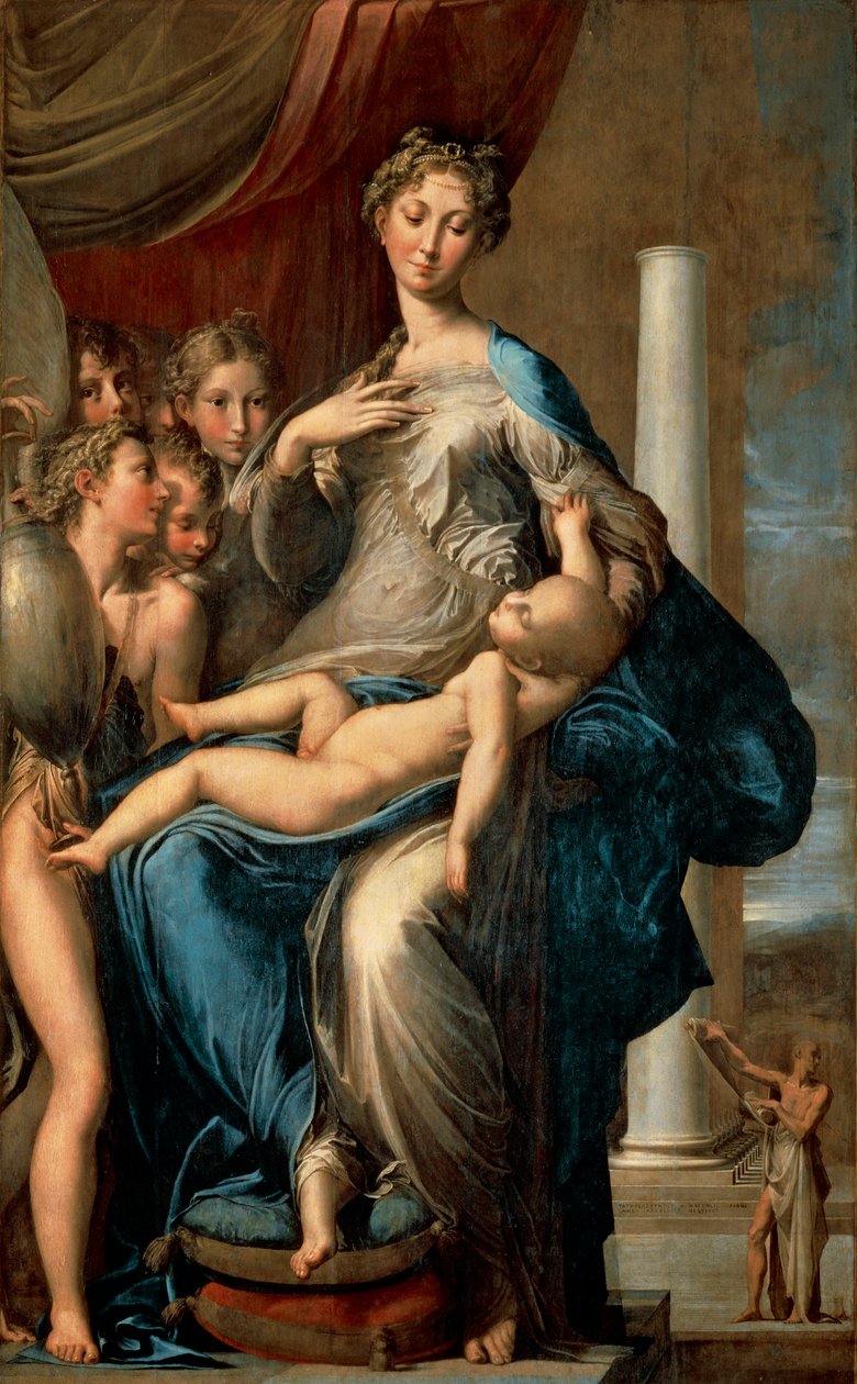 Madonna del cuello largo, 1534-40 de Parmigianino