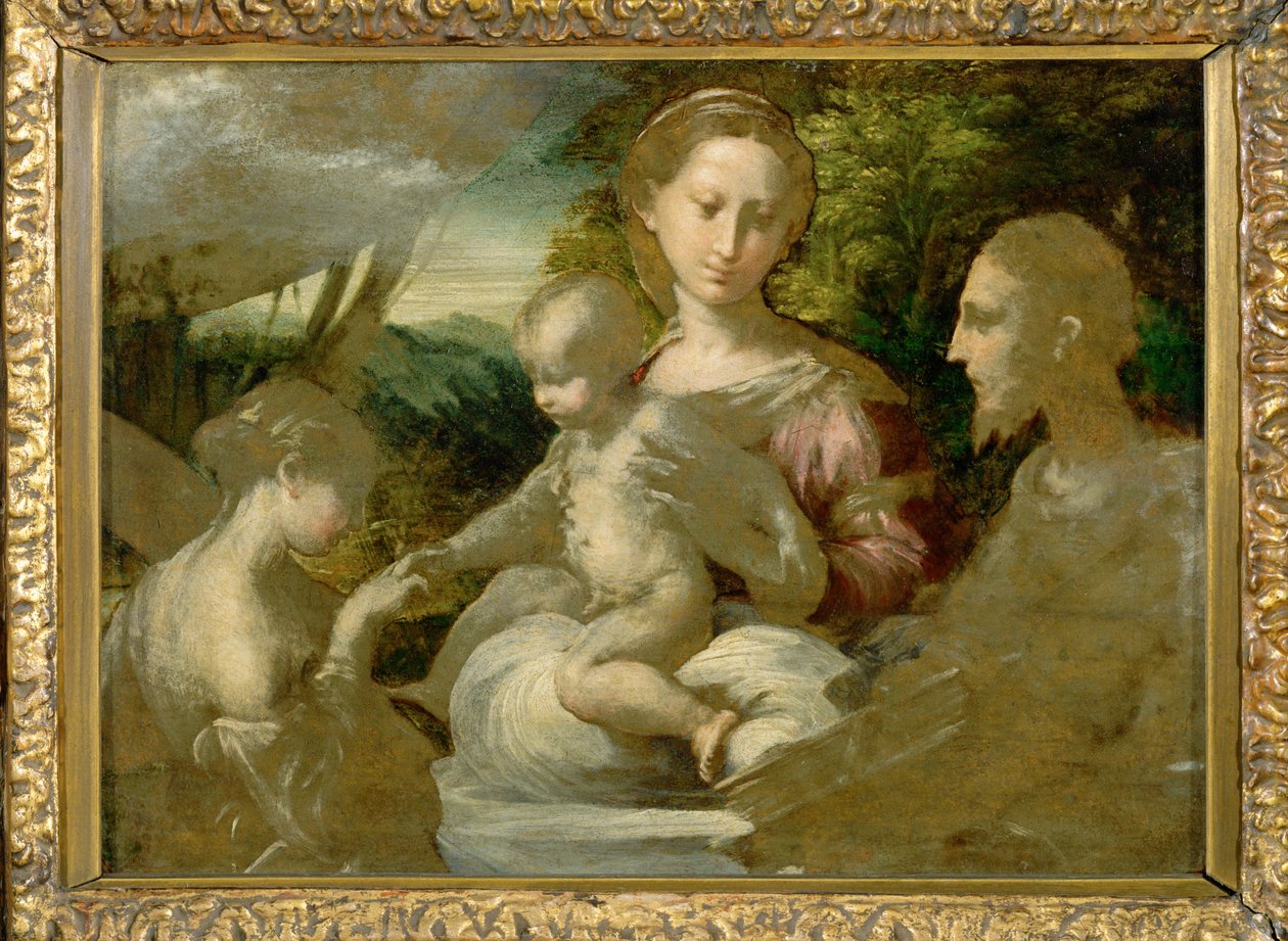 Virgen y santos ... de Parmigianino (1503 40)