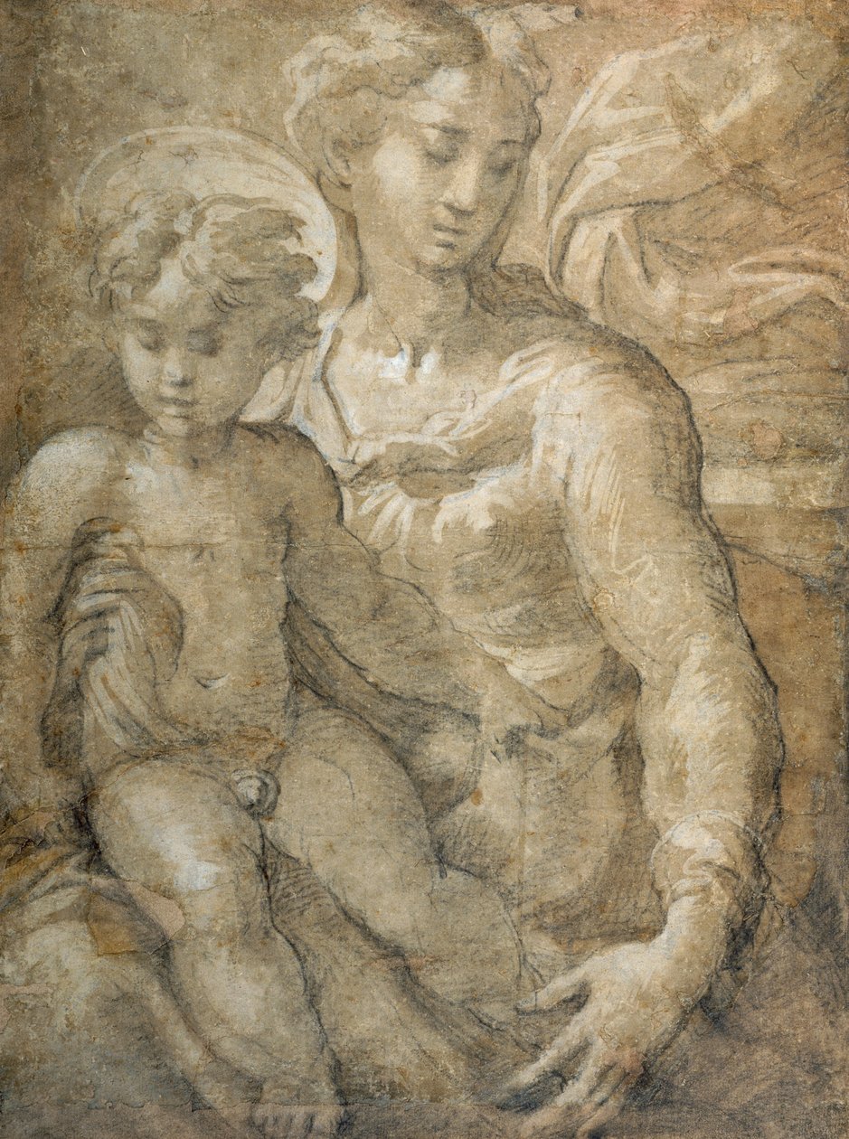 Virgen con el Niño en su regazo de Parmigianino 