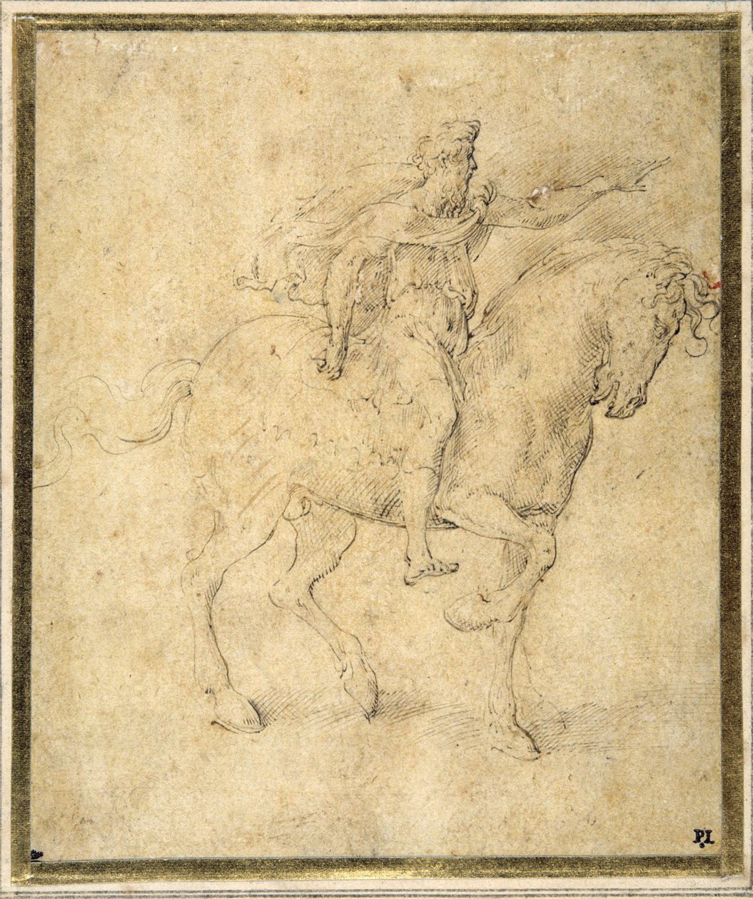 Figura ecuestre de Parmigianino