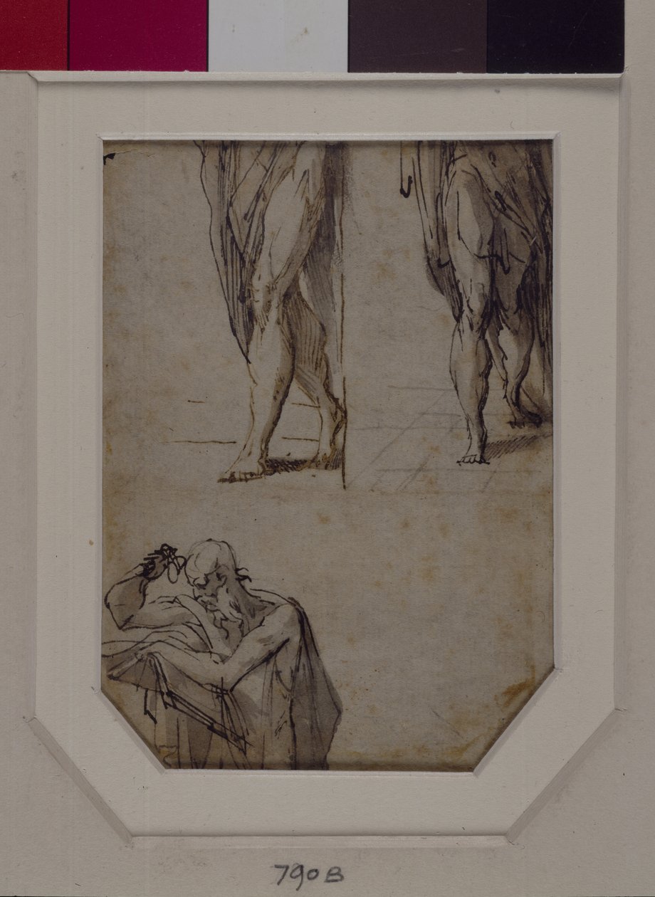 Estudios de hombres de Parmigianino