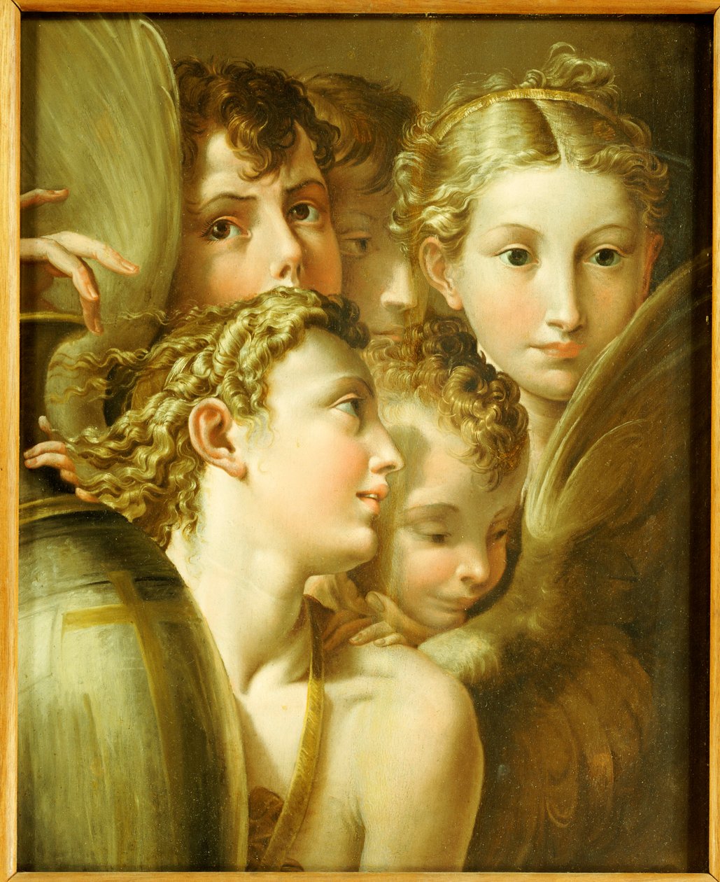 Cinco ángeles de Parmigianino