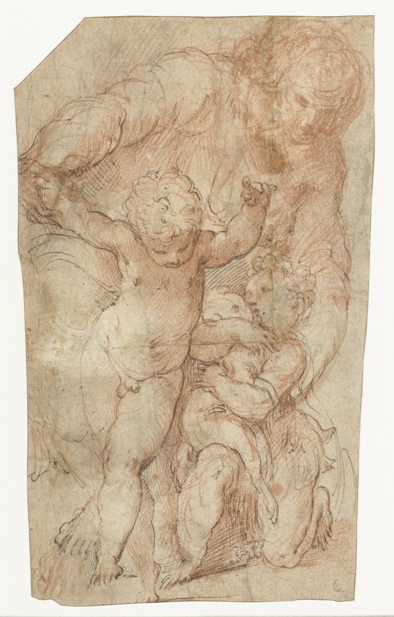 La Virgen con el Niño Jesús y el pequeño Juan Bautista de Parmigianino