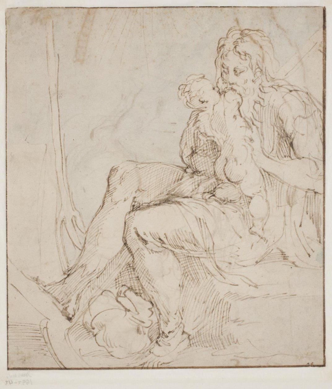 Saturno/Cronos devorando a uno de sus hijos de Parmigianino