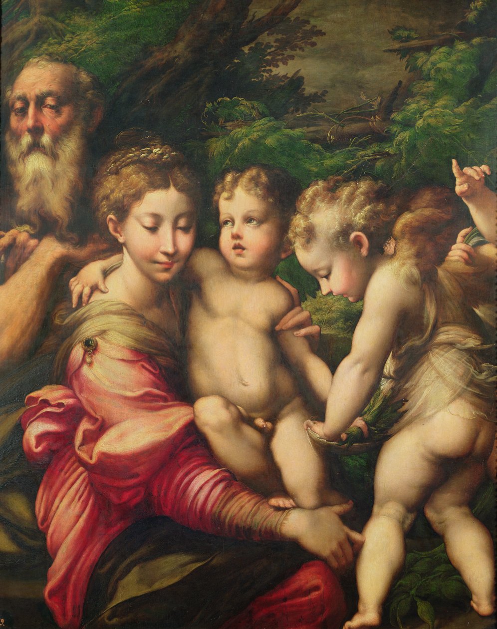 La Sagrada Familia (Descanso en la huida a Egipto) 1524 de Parmigianino