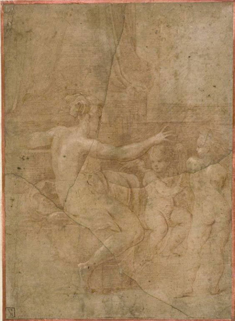 Venus con Cupido y Putto de Parmigianino