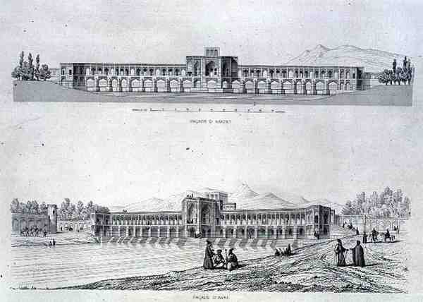 Puente de Hassan Beg, en el Zeineroud en Isfahan, de 