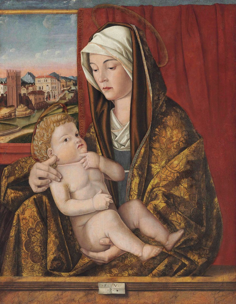 La Virgen y el Niño de Pasqualino Veneto (fl.1496 1504)