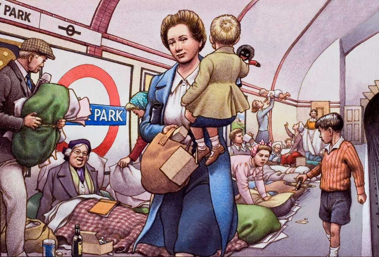 El metro durante el bombardeo de Pat (1907 95) Nicolle