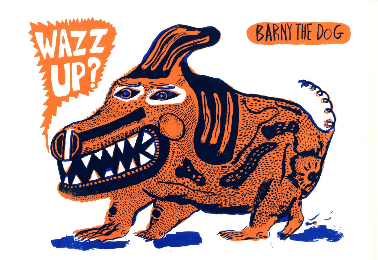 Wazz up, 2014 (serigrafía) de Pat Macdonald