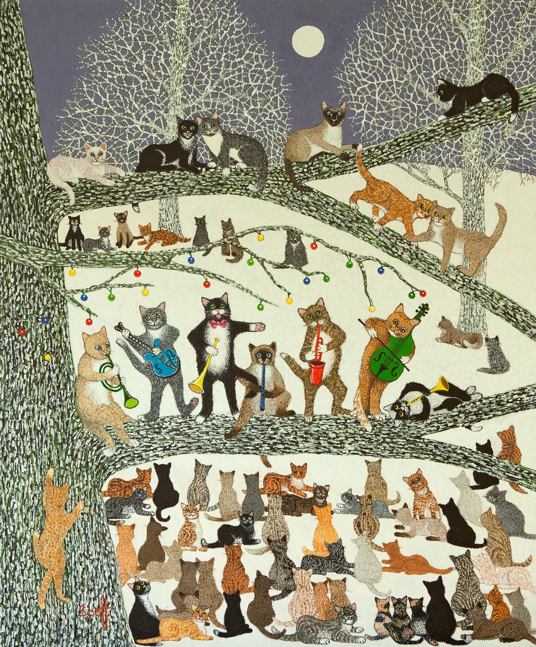 Un éxito rotundo, 2012 (acrílico sobre percal) de Pat Scott