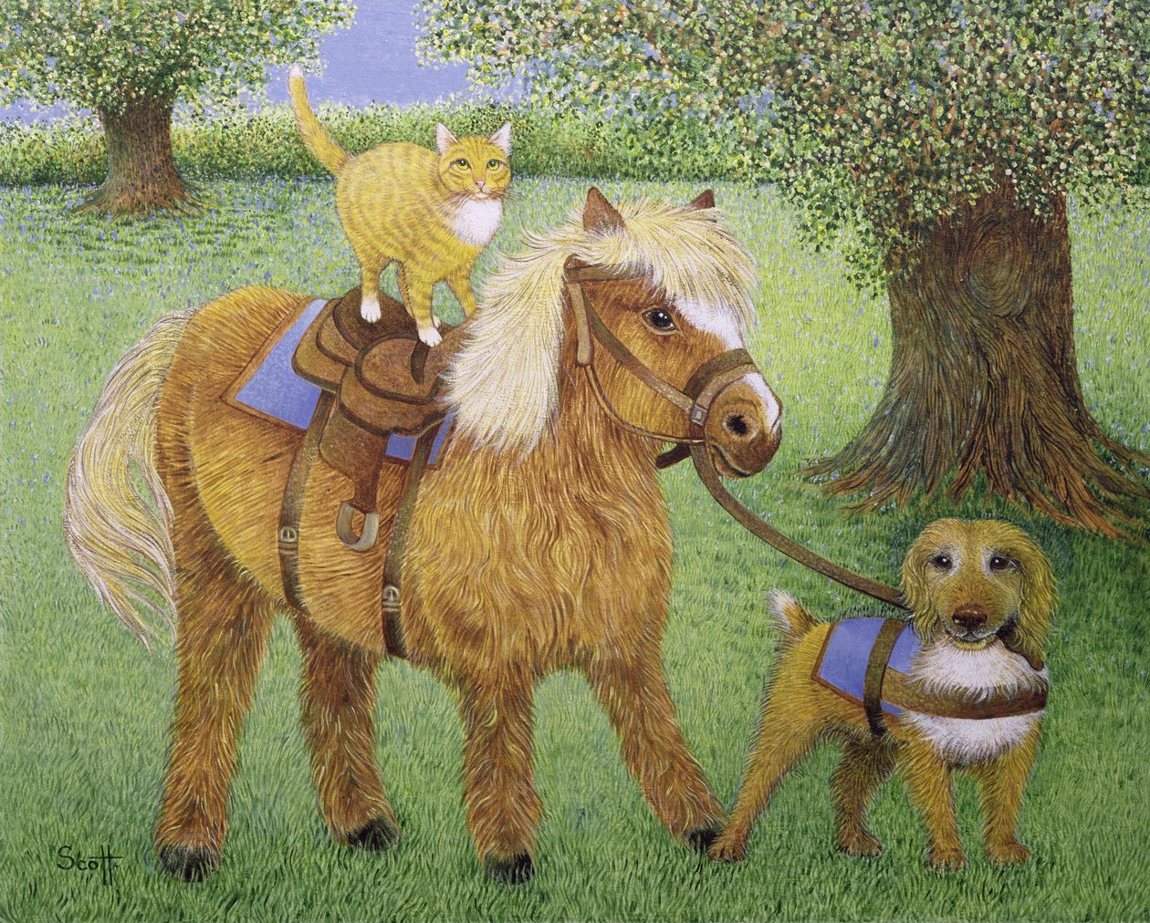 All Part of the Fun (óleo sobre lienzo) de Pat Scott