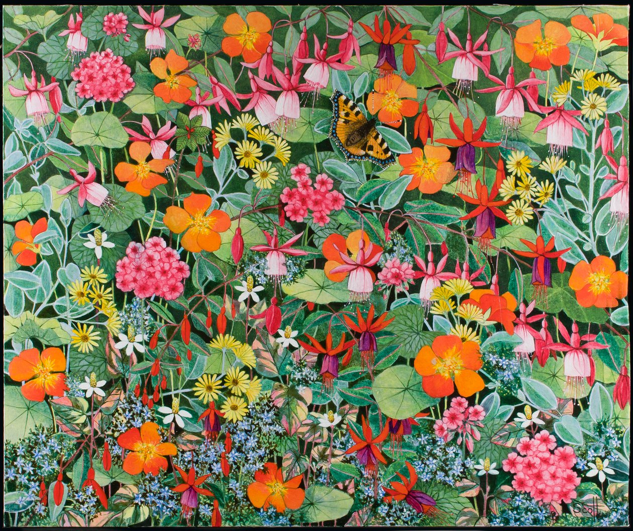 Attraction, 2011 (acrílico sobre callico) de Pat Scott