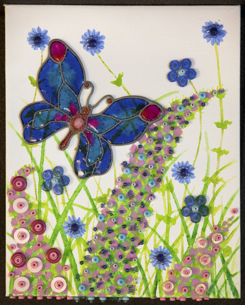 Mariposas, azul y morado, 2016 de Pat Scott
