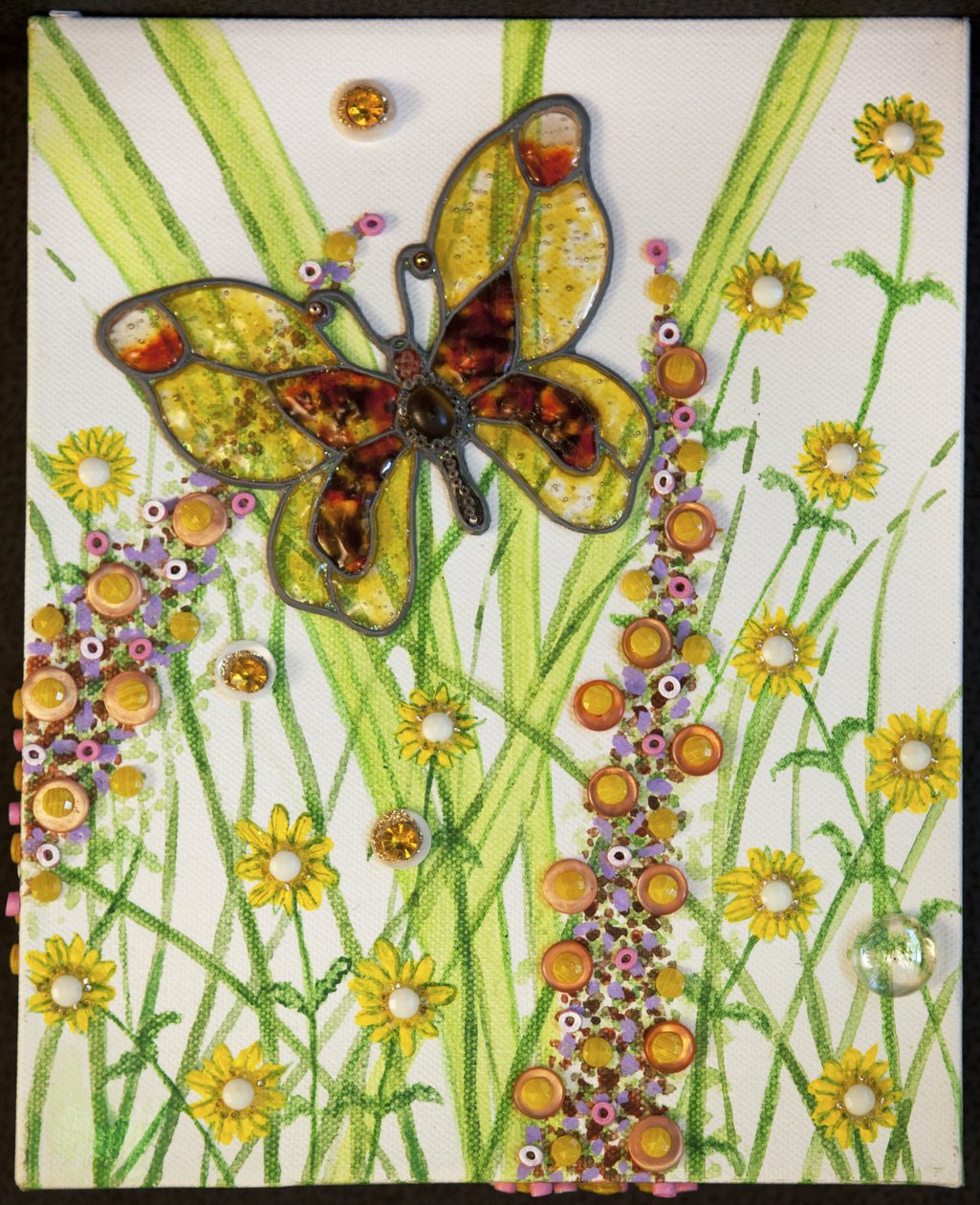 Mariposas, amarillo y marrón, 2016 de Pat Scott