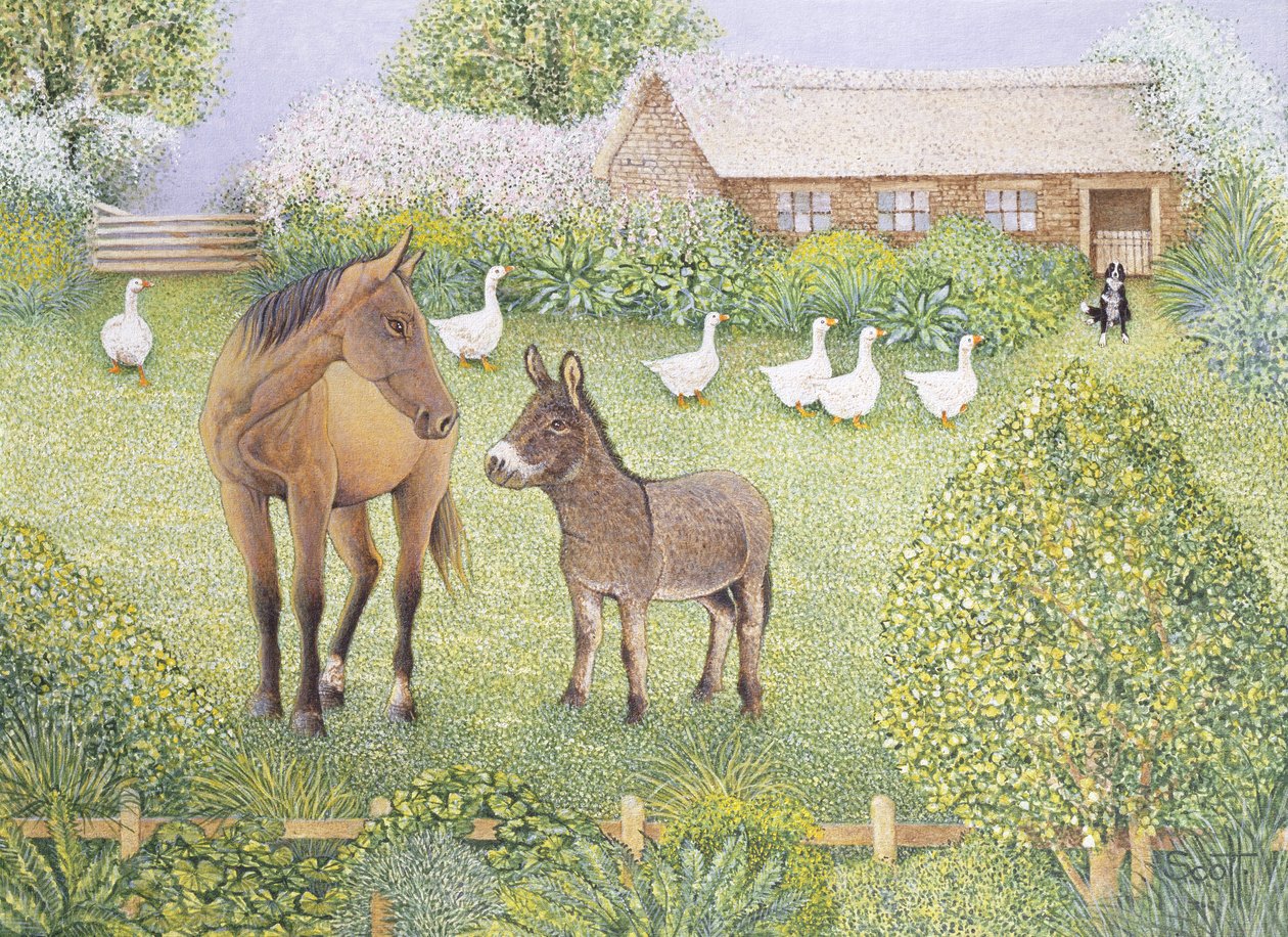 Compañeros (óleo sobre lienzo) de Pat Scott