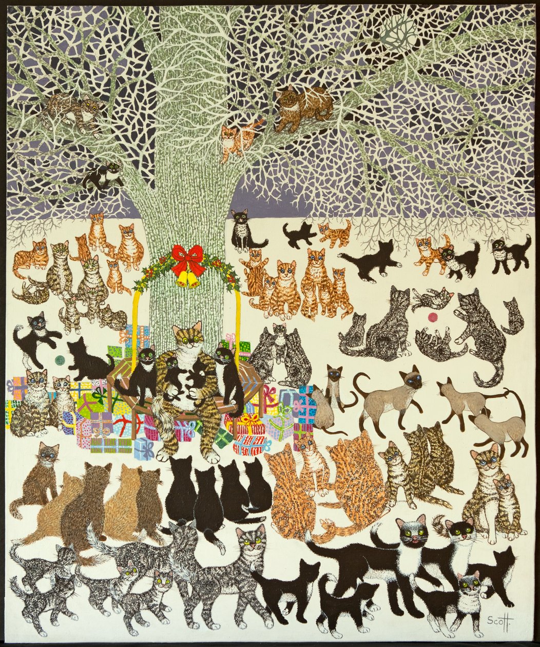 Tiempo presente, 2012 (acrílico sobre percal) de Pat Scott