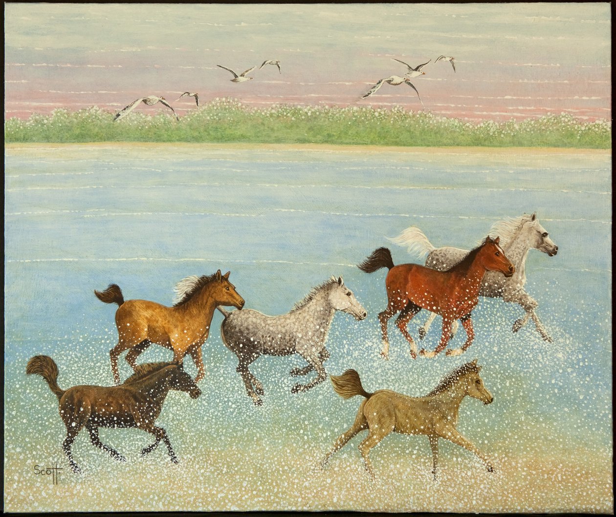 La alegría de la libertad, 2013 (acrílico sobre percal) de Pat Scott