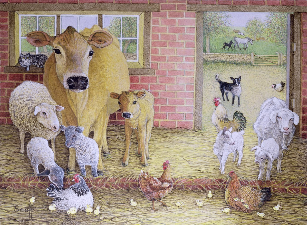 Los viejos tiempos (óleo sobre lienzo) de Pat Scott