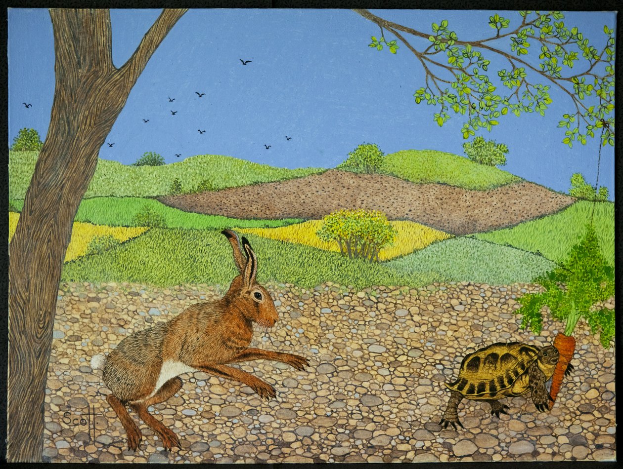 Tortuga y liebre de Pat Scott